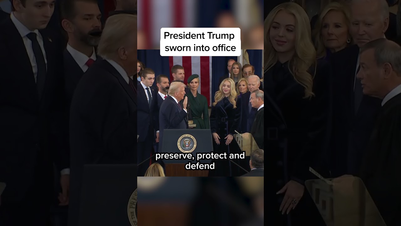 Donald Trump is sworn in to serve as the 47th president of the United States