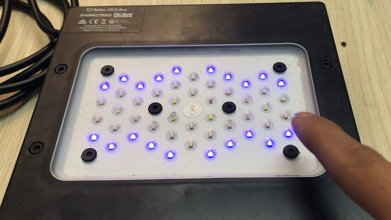 How to fix Radion XR15 G5 Blue error LED channel