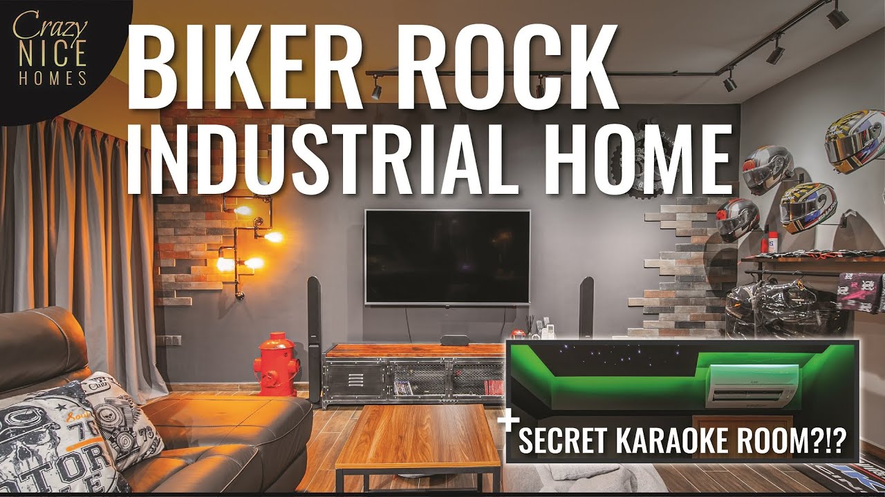 Bike Fanatic Builds His Dream Industrial Rock KTV Home