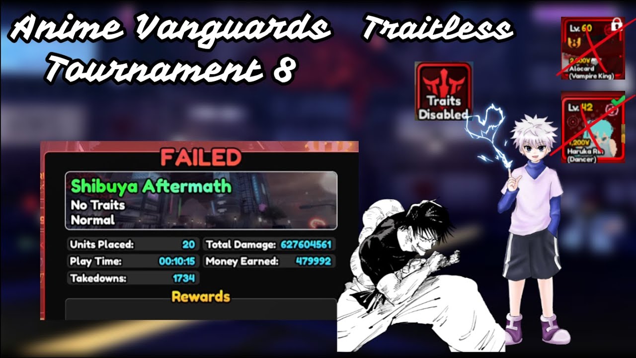 [TRAITLESS] 630M DMG Strat No Alucard And Hakura In Tournament 8 | Anime Vanguards