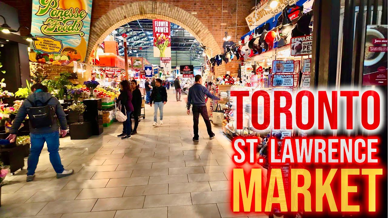 🇨🇦 | Yummy Food at Toronto's Famous St. Lawrence Market | Canada  | 4K