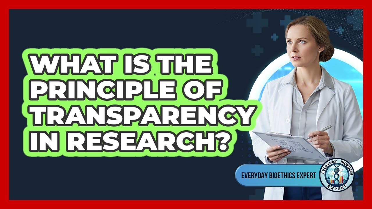 What Is The Principle Of Transparency In Research?