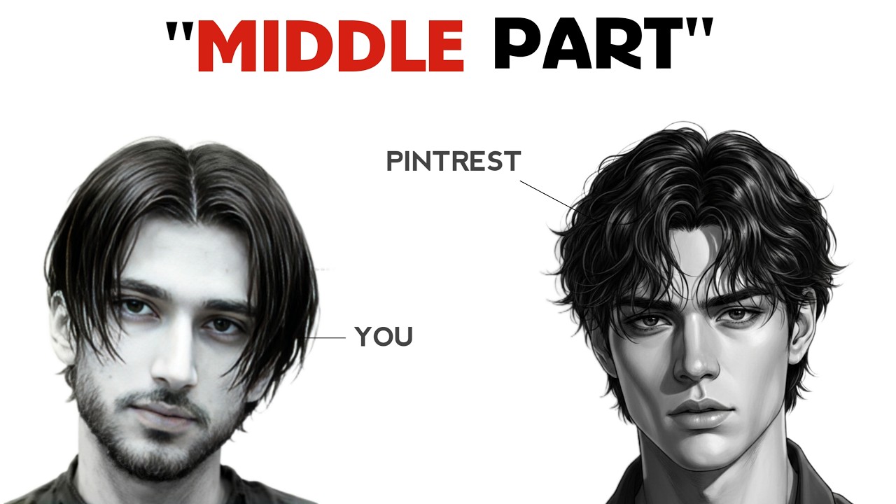 Why Middle Part Looks Good on Pinterest Guys (But Weird on You)”
