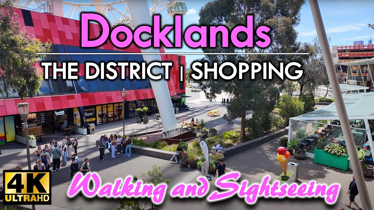 DOCKLANDS SHOPPING PRECINCT DISTRICT WALKING TOUR EXPLORING THE CITY OF MELBOURNE VICTORIA AUSTRALIA