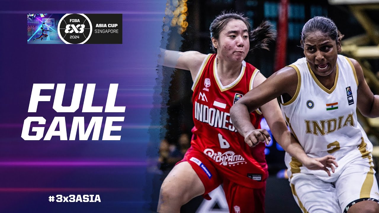 India 🇮🇳 vs Indonesia 🇮🇩 | Women Full Game | FIBA 3x3 Asia Cup 2024 | 3x3 Basketball