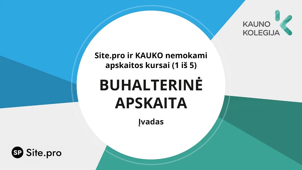 Buhalterinė apskaita. Įvadas