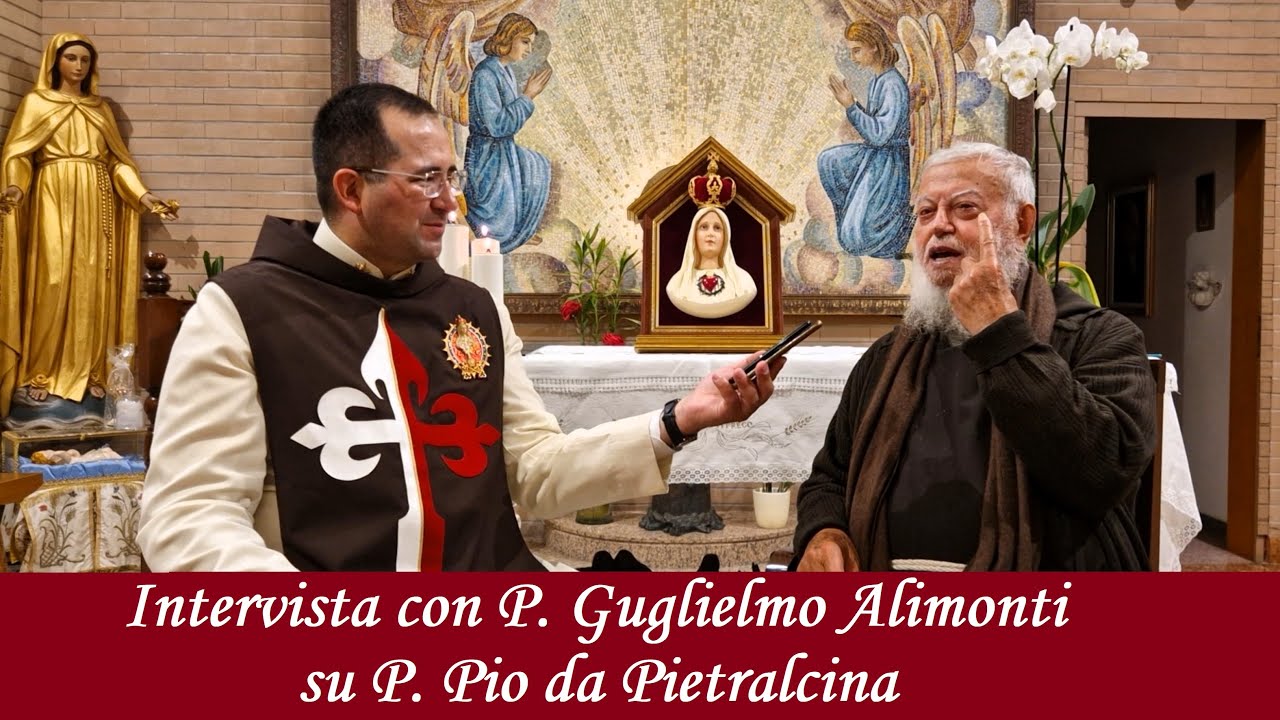Il Cappuccino P. Guglielmo Alimonti di 94 anni racconta P. Pio durante un' intervista con gli Araldi