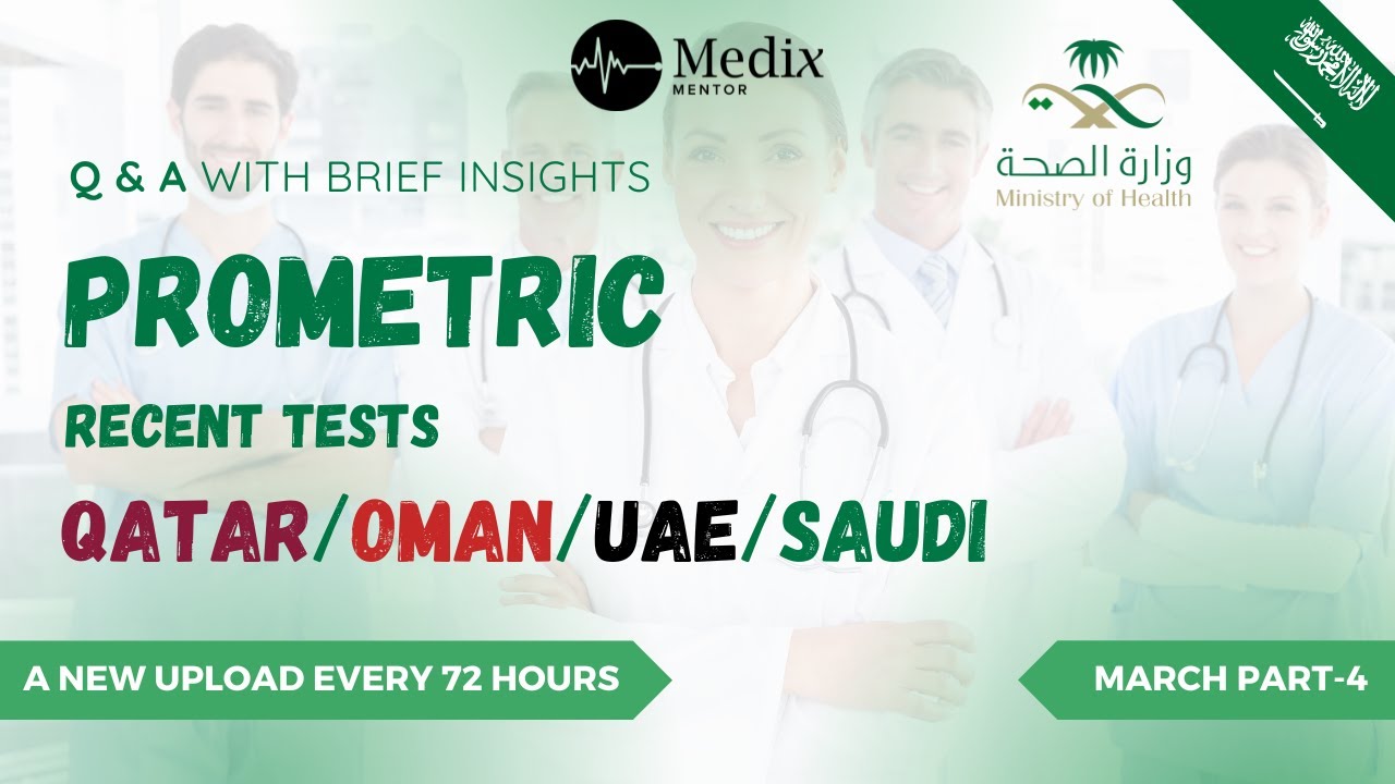 March Test 4, 2024 Prometric Questions with Answers for MOH, DHA & HAAD #mohexam
