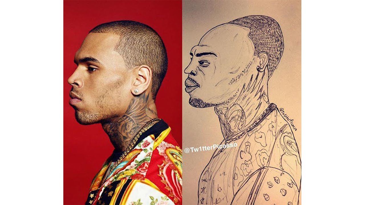 More fan art by @Tw1tterPicasso | Kodak Black, Chris Brown, and others...