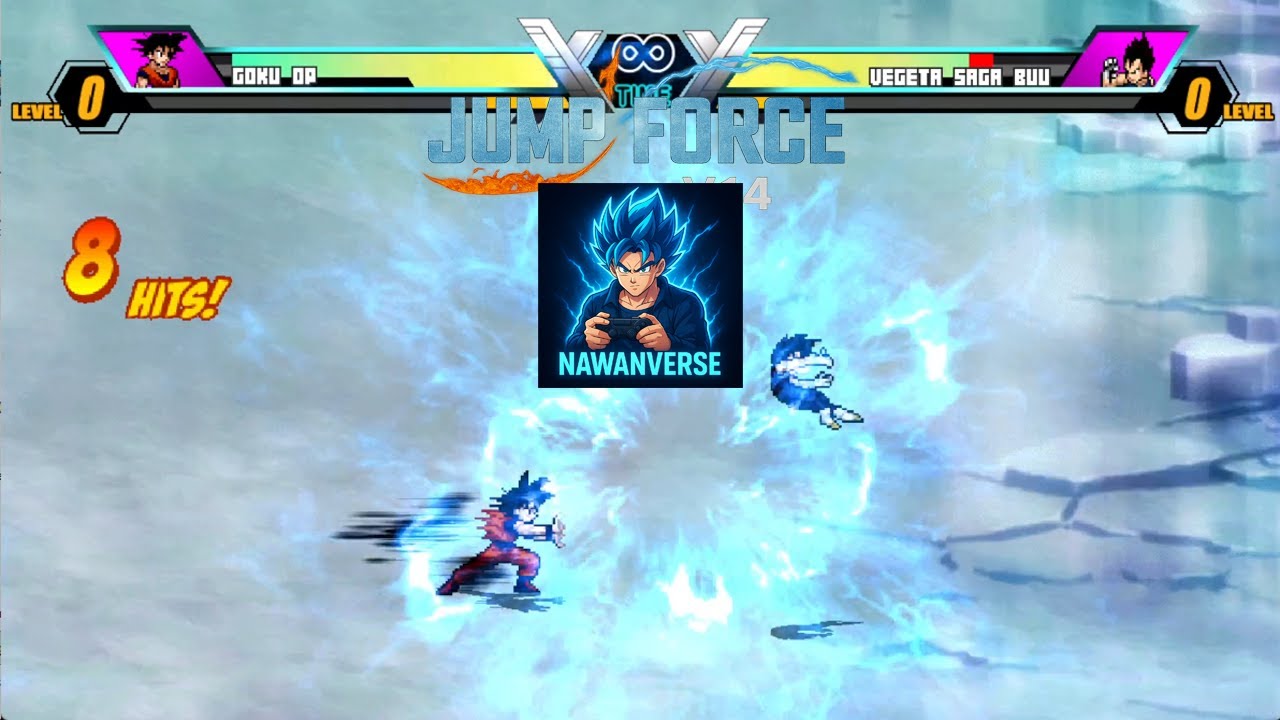 Jump Force Mugen V14 - Anime Battle Terheboh!! 🔥 Goku OP VS Vegeta Saga Buu - Siapa Paling Kuat!?