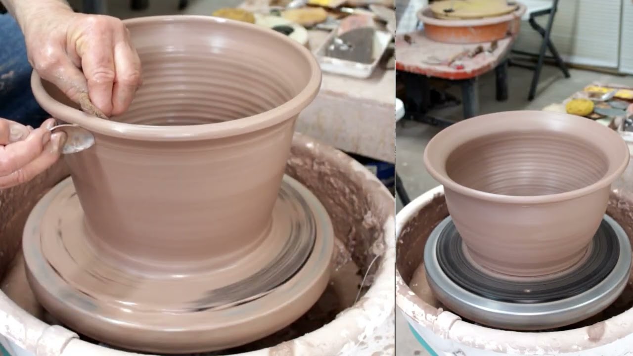CLAY BOWL WHEEL THROWN 12 8 26