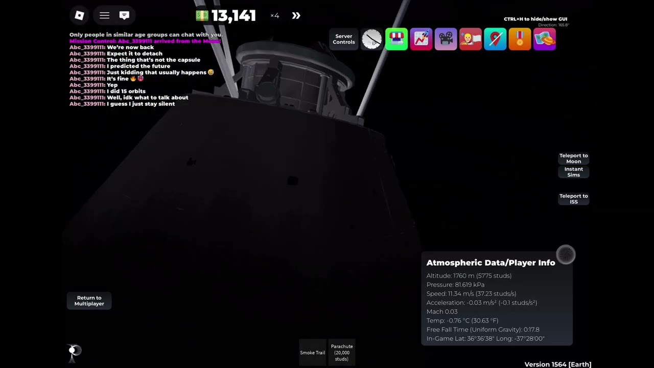 Roblox: To Mars (Part 5, Reentry)