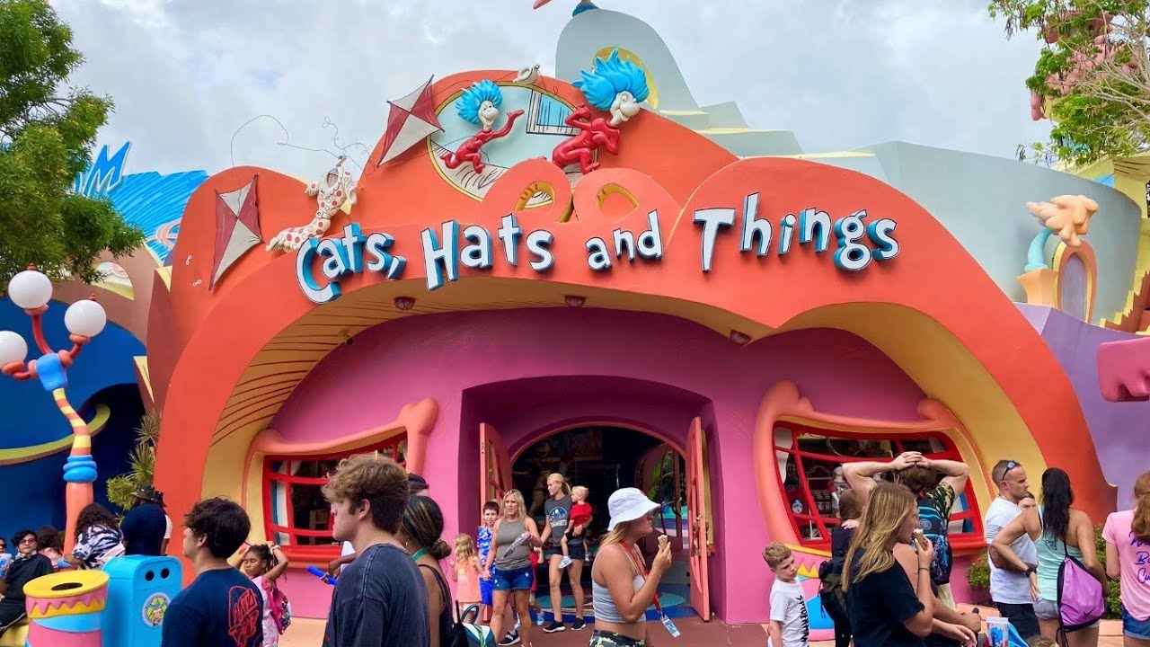 CATS, HATS AND THINGS DR. SEUSS STORE WALK THROUGH - UNIVERSAL ORLANDO SHOP WITH ME VIRTUAL SHOPPING
