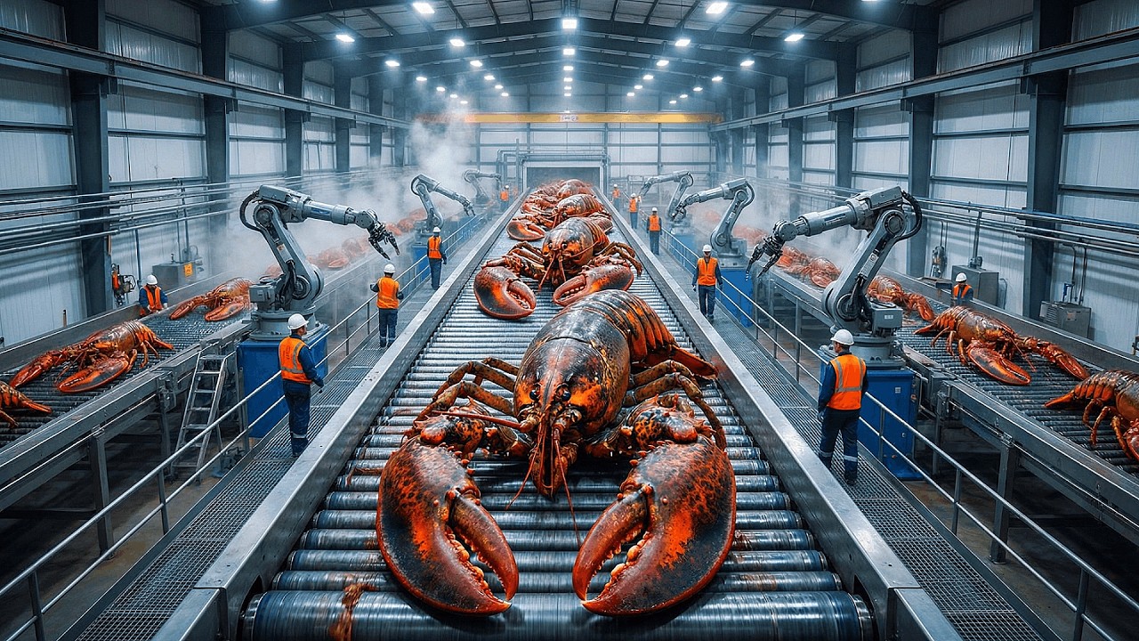 The Billion-Dollar Lobster Industry: From Wild Catch to High-Tech Factory | 4K resolution