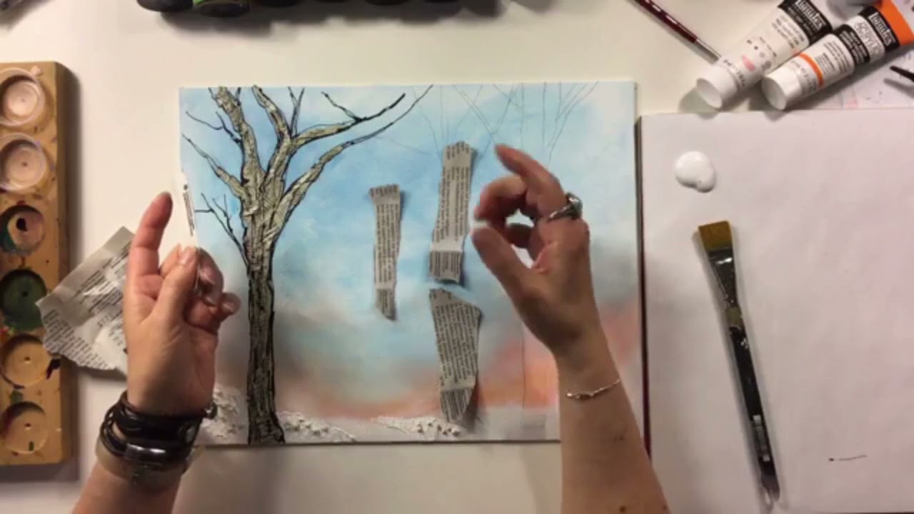 Faux-vitrail sur texture par Josée Cloutier