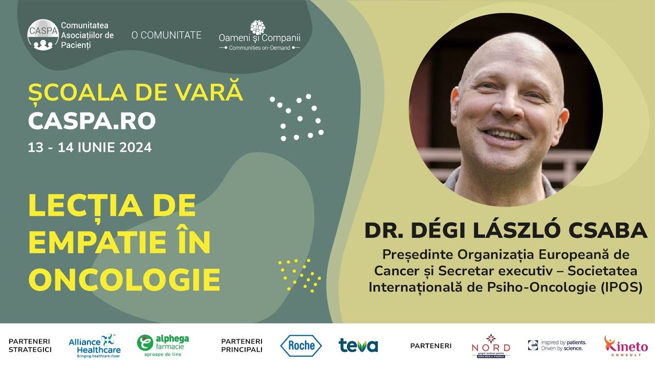 Lecția de Oncologie susținută de dr. Degi Laszlo la Școala de Vară Caspa 2024
