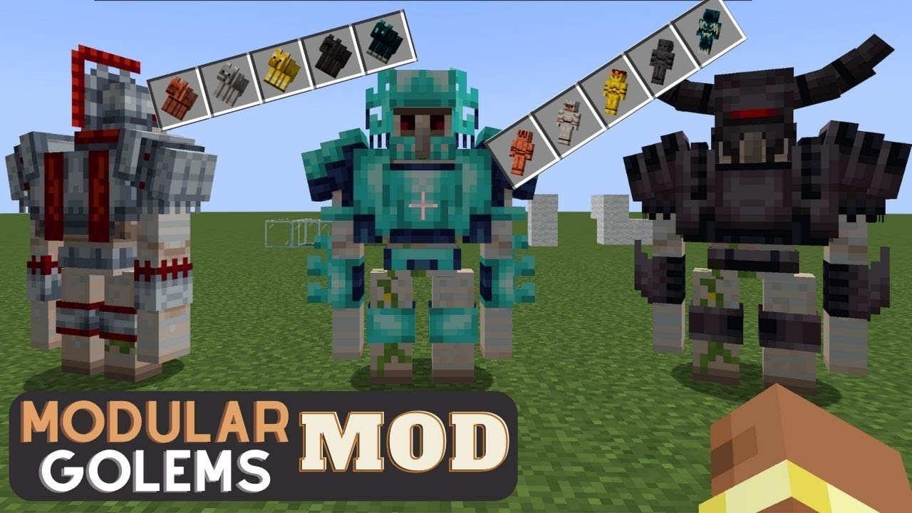 Демонстрация модов Modular Golems | Minecraft