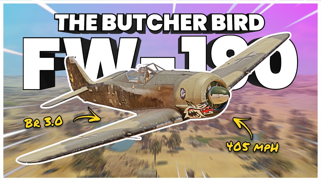 Playing The ORIGINAL Butcher Bird (War Thunder FW-190 A1)
