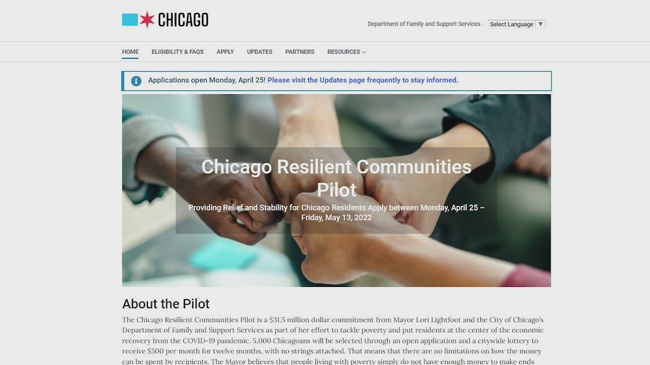 Applications now open for Chicago&rsquo;s guaranteed income program