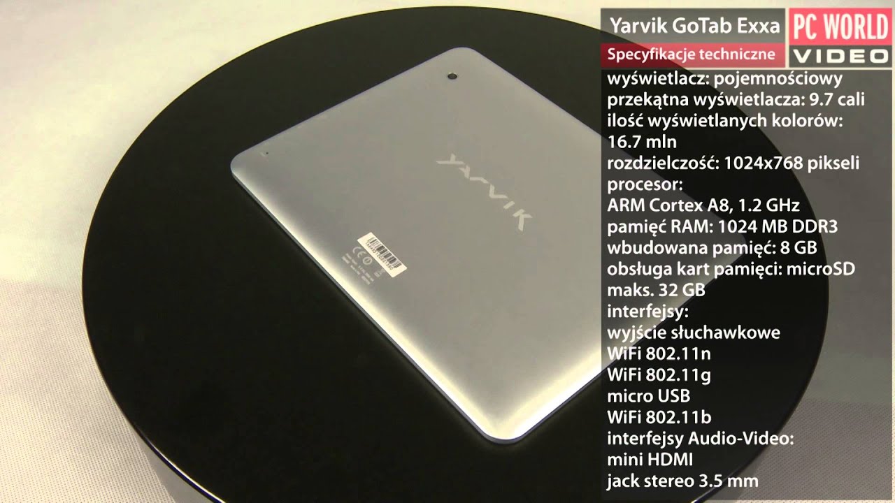Yarvik GoTab Exxa - prezentacja PC World