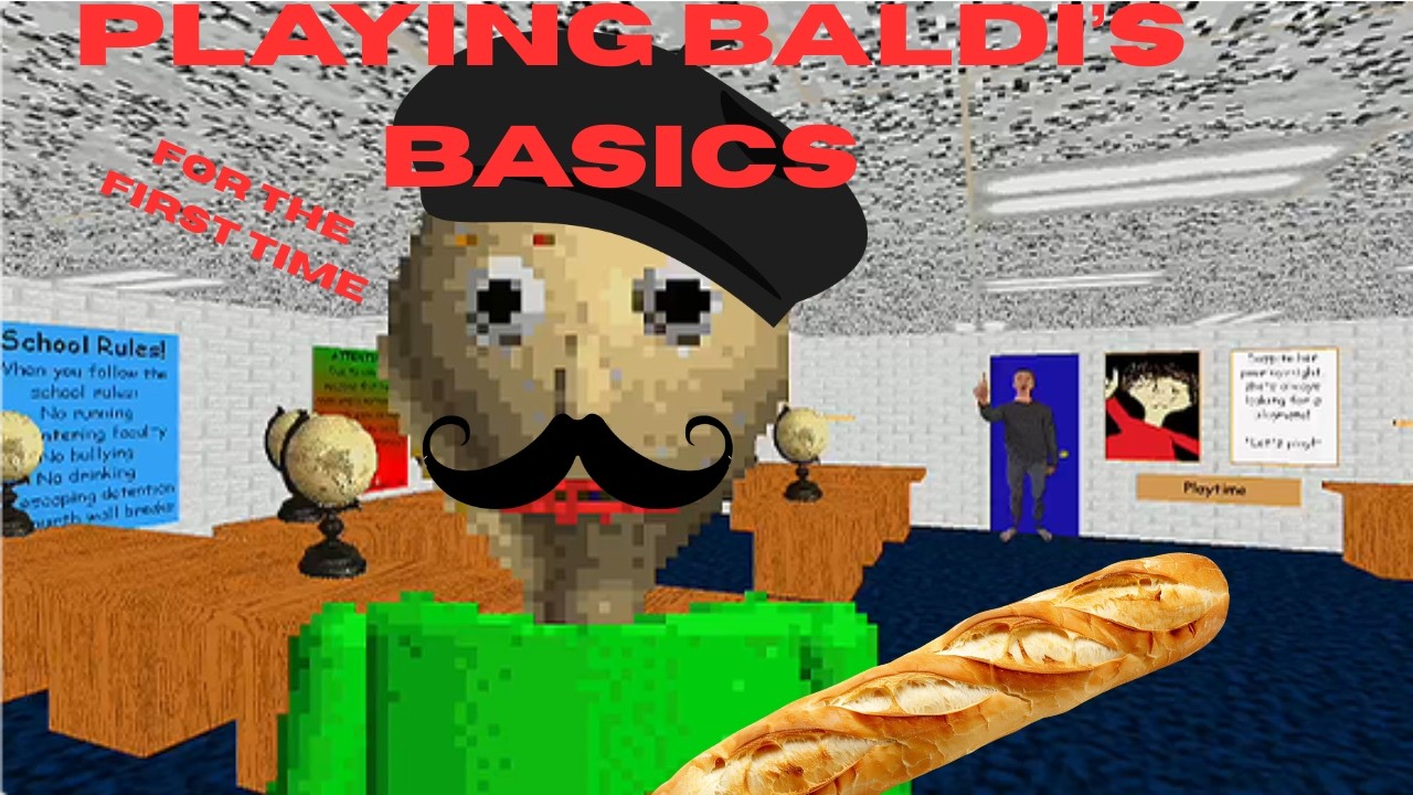 Playing Baldi's Basics For the First Time (Crazy)
