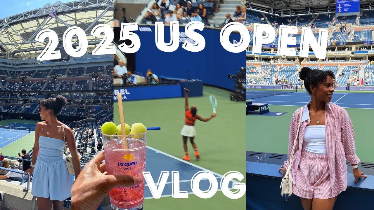 How I Ended Up on Tennis TV| 2025 US Open Vlog 🎾 