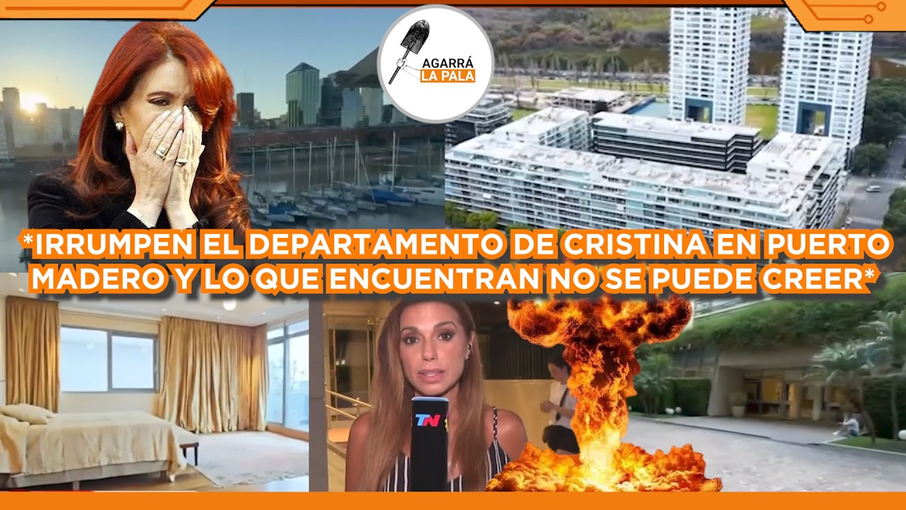 IRRUMPEN EN DEPARTAMENTO DE CRISTINA KIRCHNER DE PUERTO MADERO Y LO QUE ENCUENTRAN NO SE PUEDE CREER