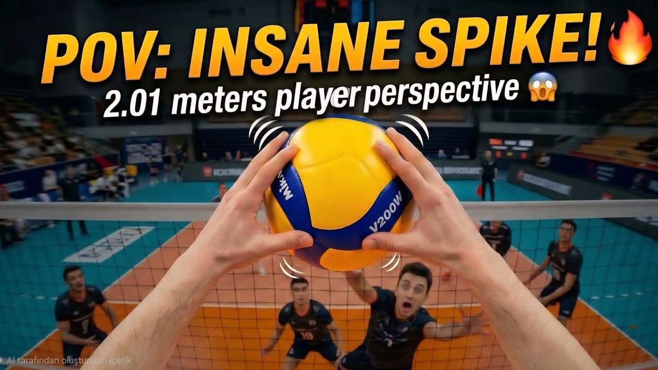 HE WAS TERRIFIED! 😱 2.01m Perspective (POV VOLLEYBALL #7)
