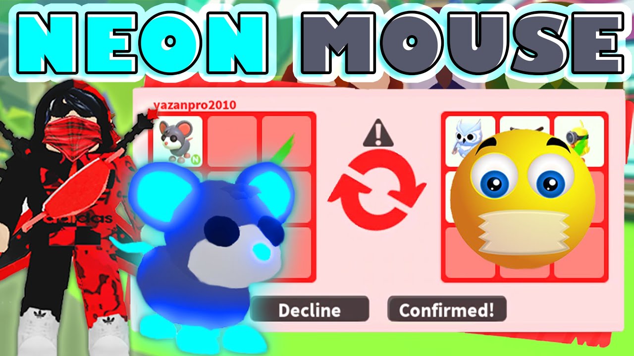 BIG WINS 🔥😱 TRADING NEON MOUSE 🐭 (MAKING & WHAT PEOPLE OFFER) IN NEW ADOPT ME UPDATE! ROBLOX