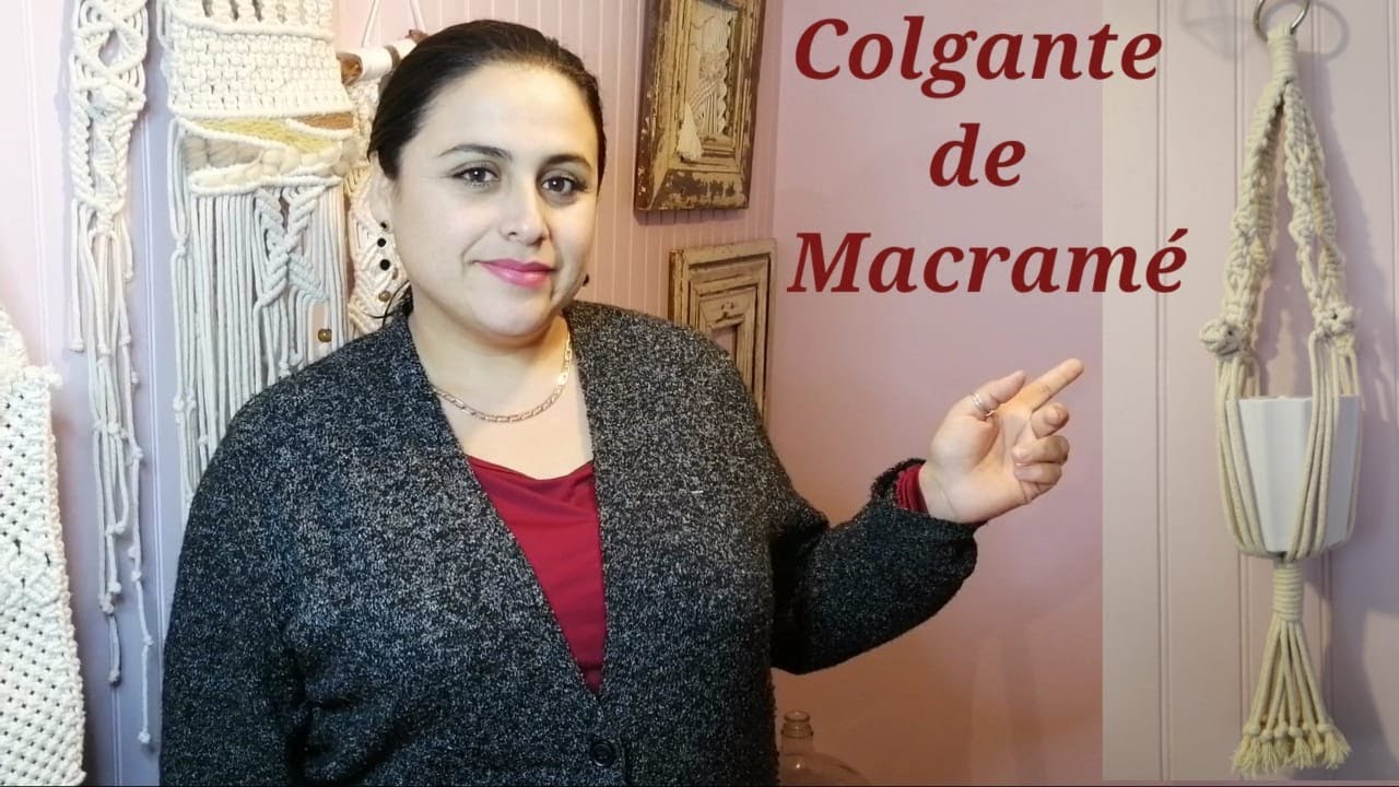 Colgante de Macram&eacute;