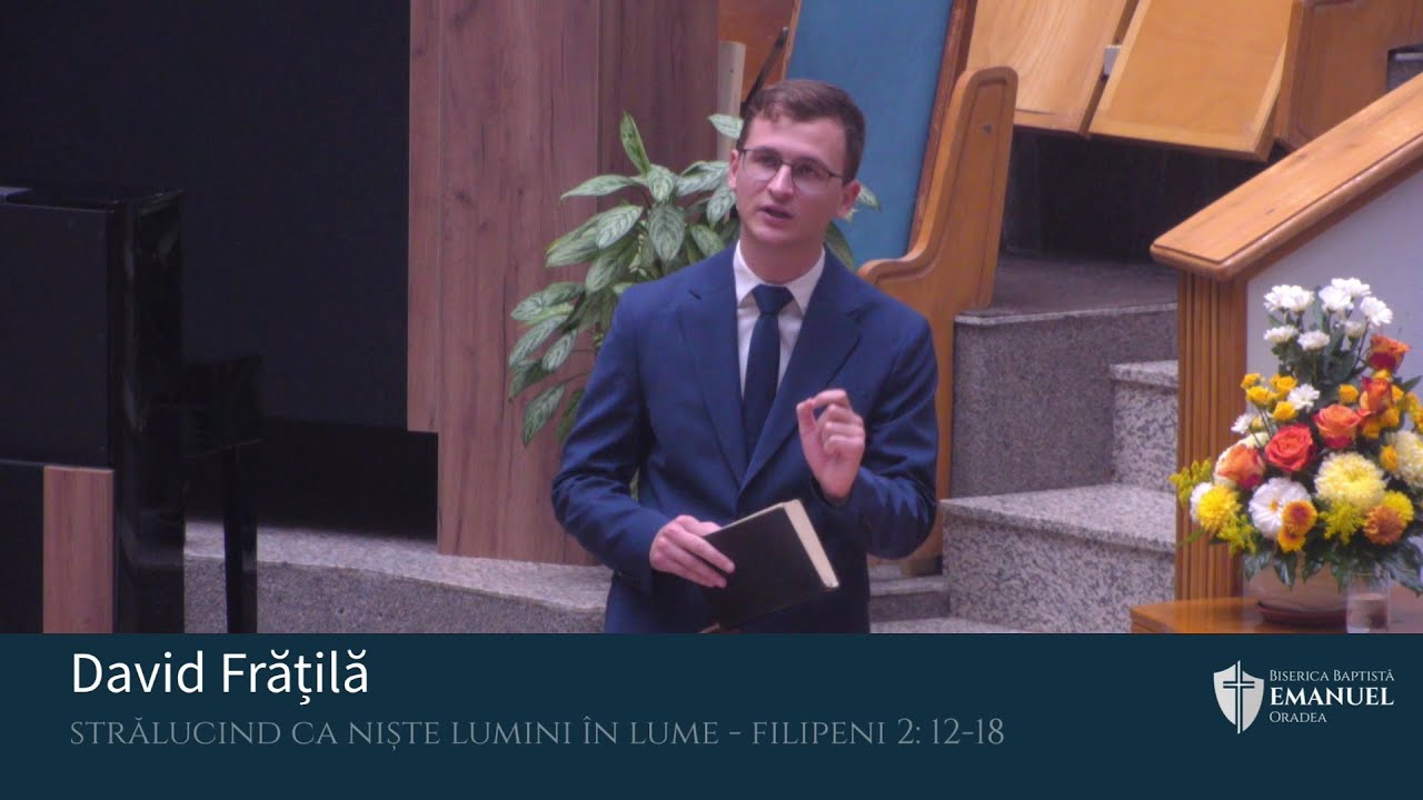 27.10.2024 PM | D. Frățilă ,,Strălucind ca niște lumini în lume