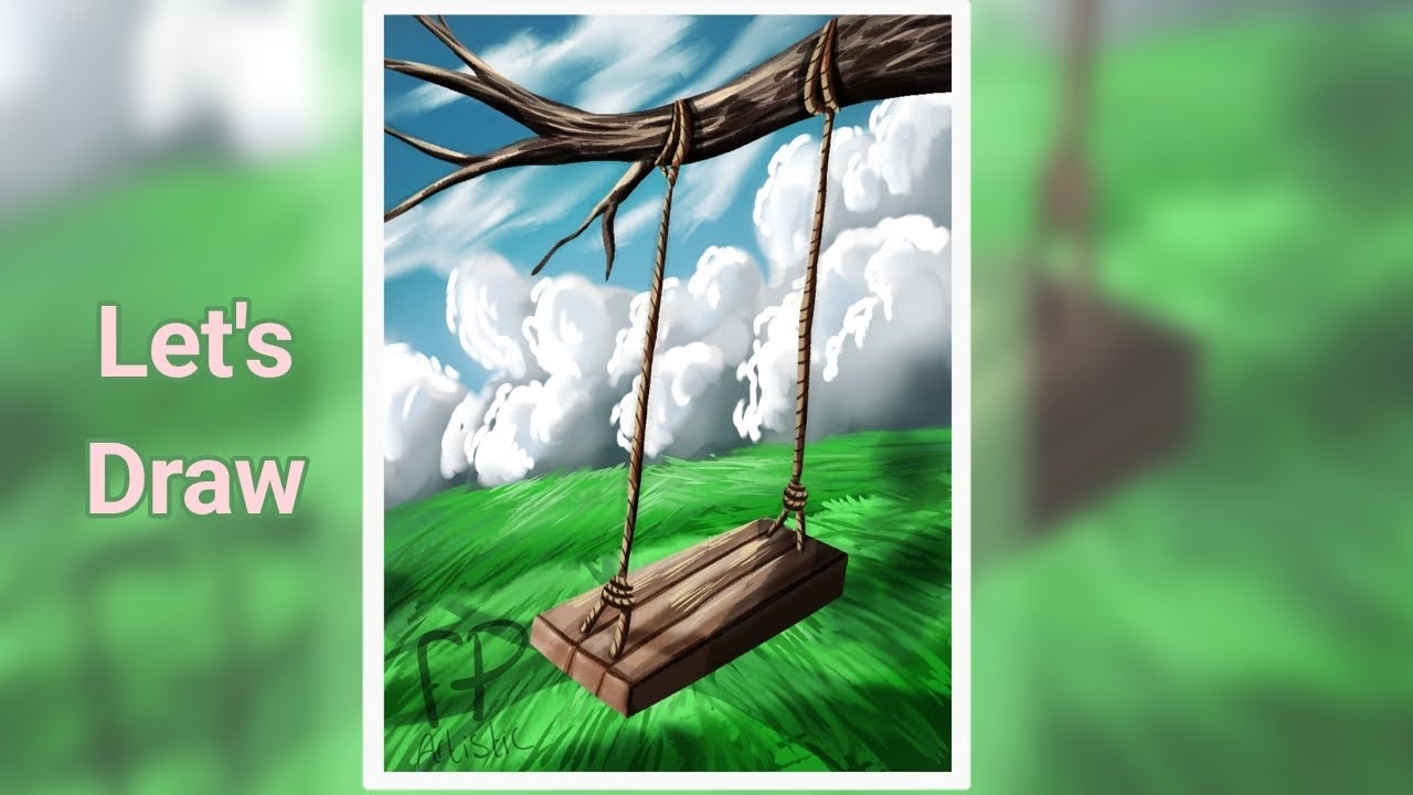 Drawing a Landscape with IbisPaint (Speedpaint)