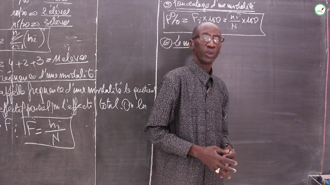 Cours - Troisième - Mathématiques : La statistique / Suite 3 / M. Diop