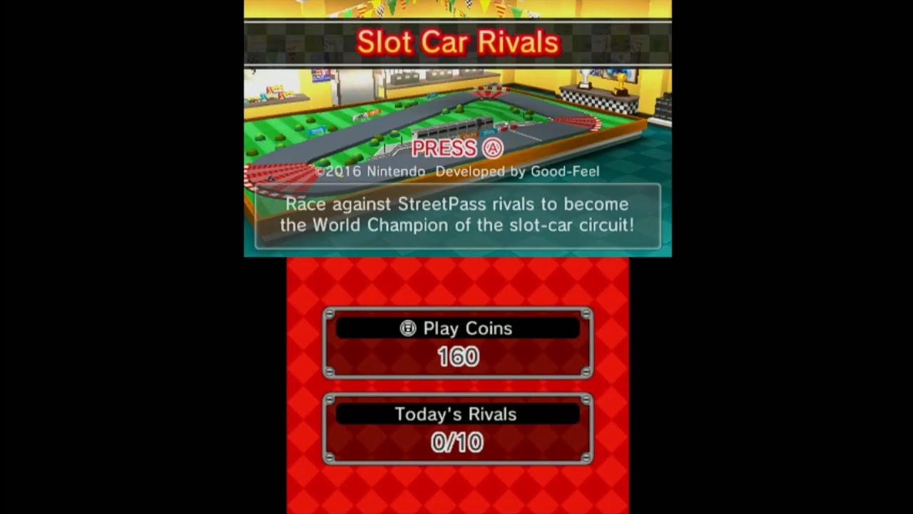 StreetPass Mii Plaza - Slot Car Rivals / StreetPass Slot Racer - Race Rivals (Master Class)