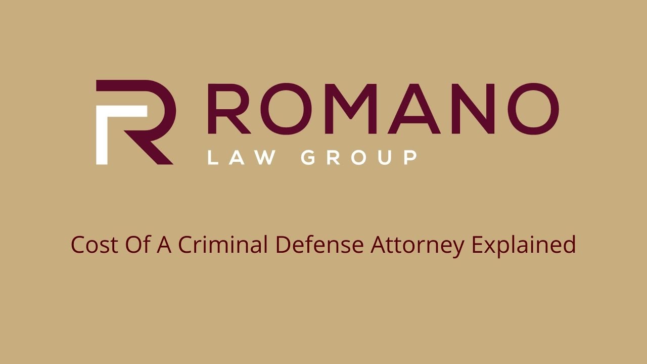 Cost Of A Criminal Defense Attorney Explained By Florida Lawyer Eric Romano