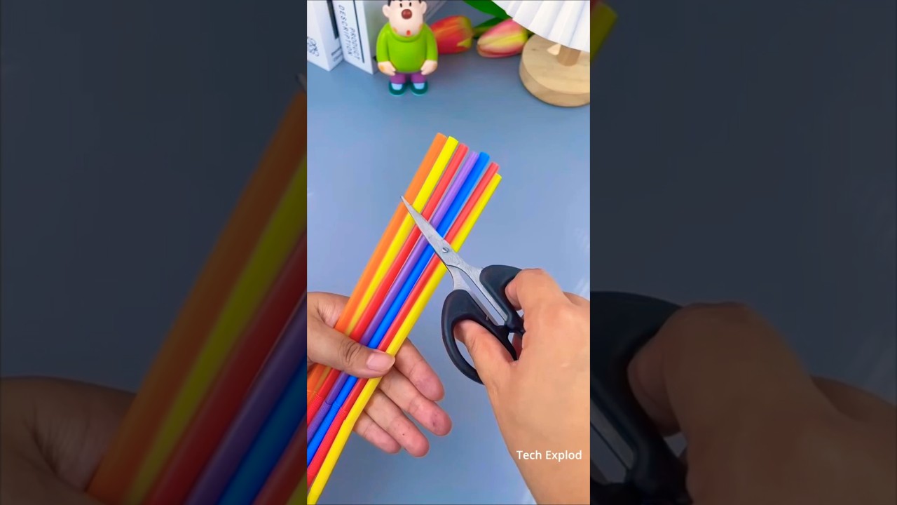 How To Make A Bubble Maker At Home | Diy Straw Craft🫧