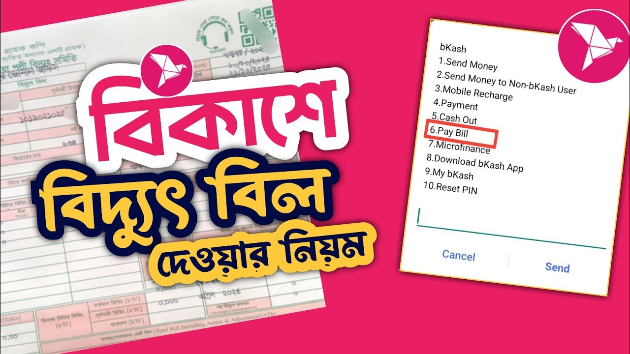 বিকাশ দিয়ে বিদ্যুৎ বিল পরিশোধ করুন ঘরে বসেই  📱 Palli Bidyut bill payment from bkash