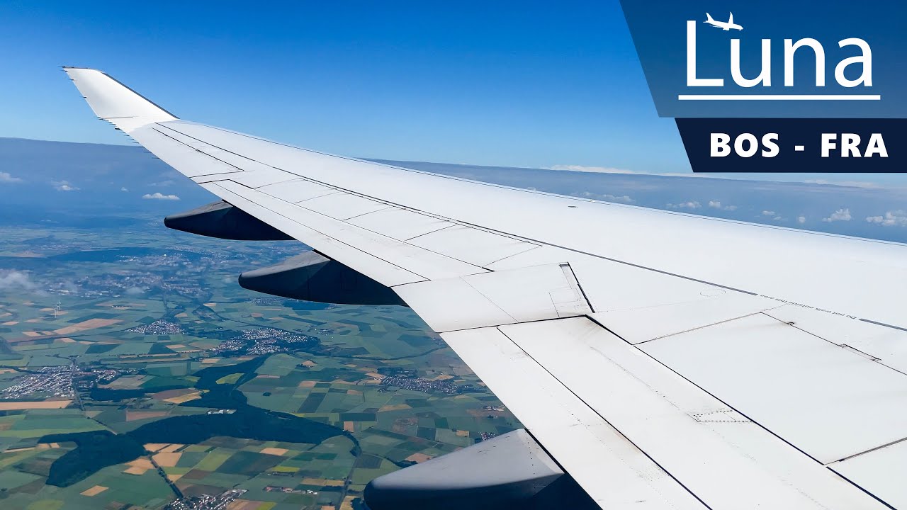 Lufthansa Boeing 747-400 Flight From Boston to Frankfurt