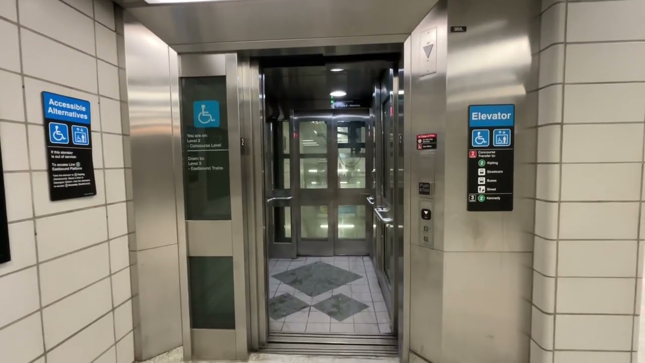 Retake of Both Elevators at Toronto TTC Bathurst Subway Station 2/15/2025