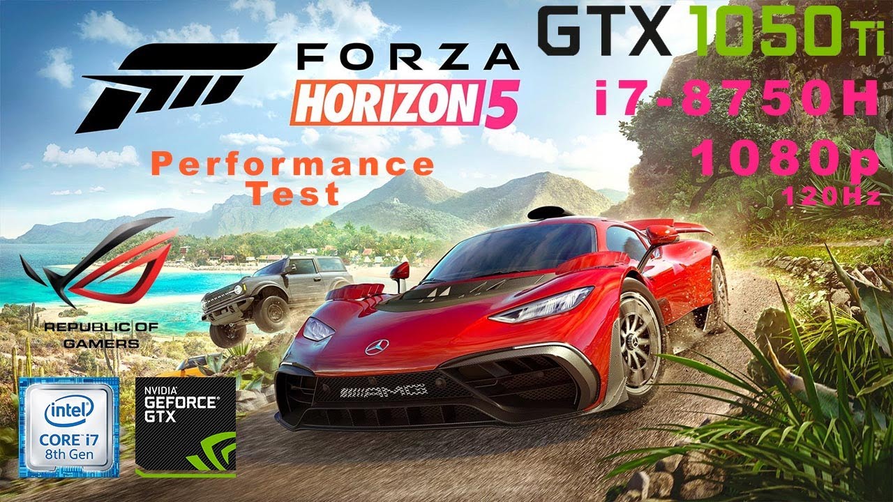 Forza Horizon 5 | GTX 1050 Ti + i7-8750h (High Settings)