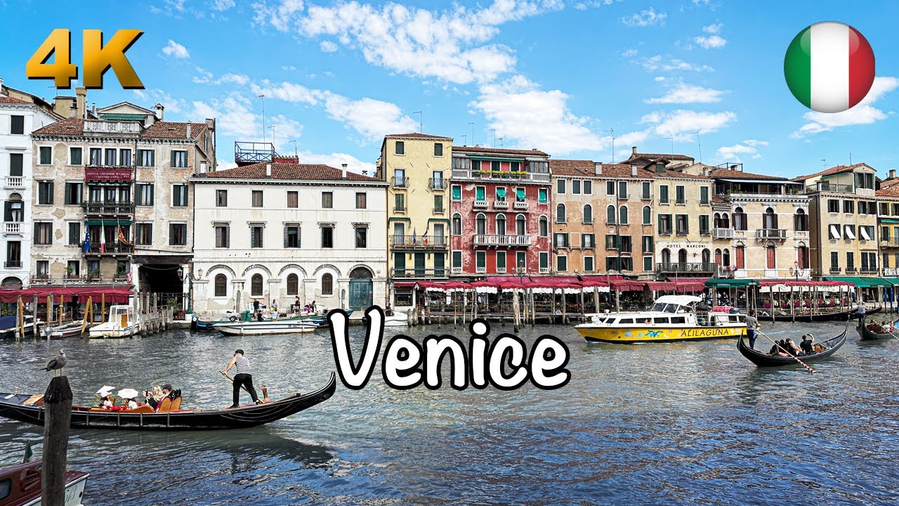 Lovely City of Italy Venice Venezia Walking Tour 4K 50fps HDR