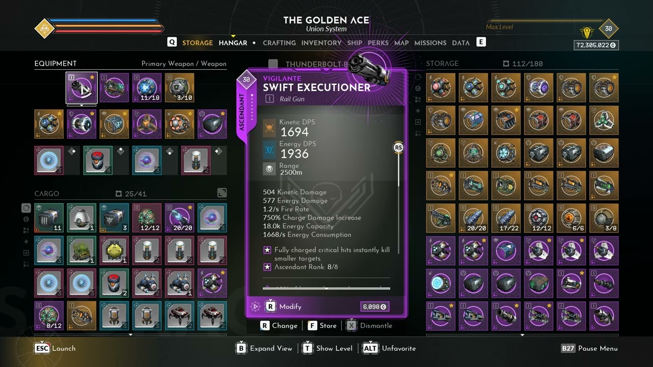 Everspace 2 4K Sentinel build, No Reliquary, no SH8495