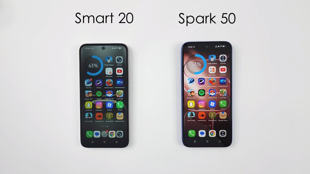 Infinix Smart 20 vs Tecno Spark 50 - SPEED TEST!