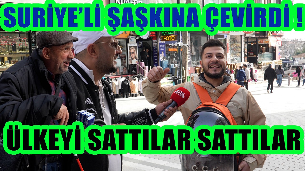 SÜRÜNSÜNLER HARAM OLSUN ! SURİYE'Lİ GENÇ ŞAŞKINA ÇEVİRDİ ! KOYUN ÇOK KOYUN.