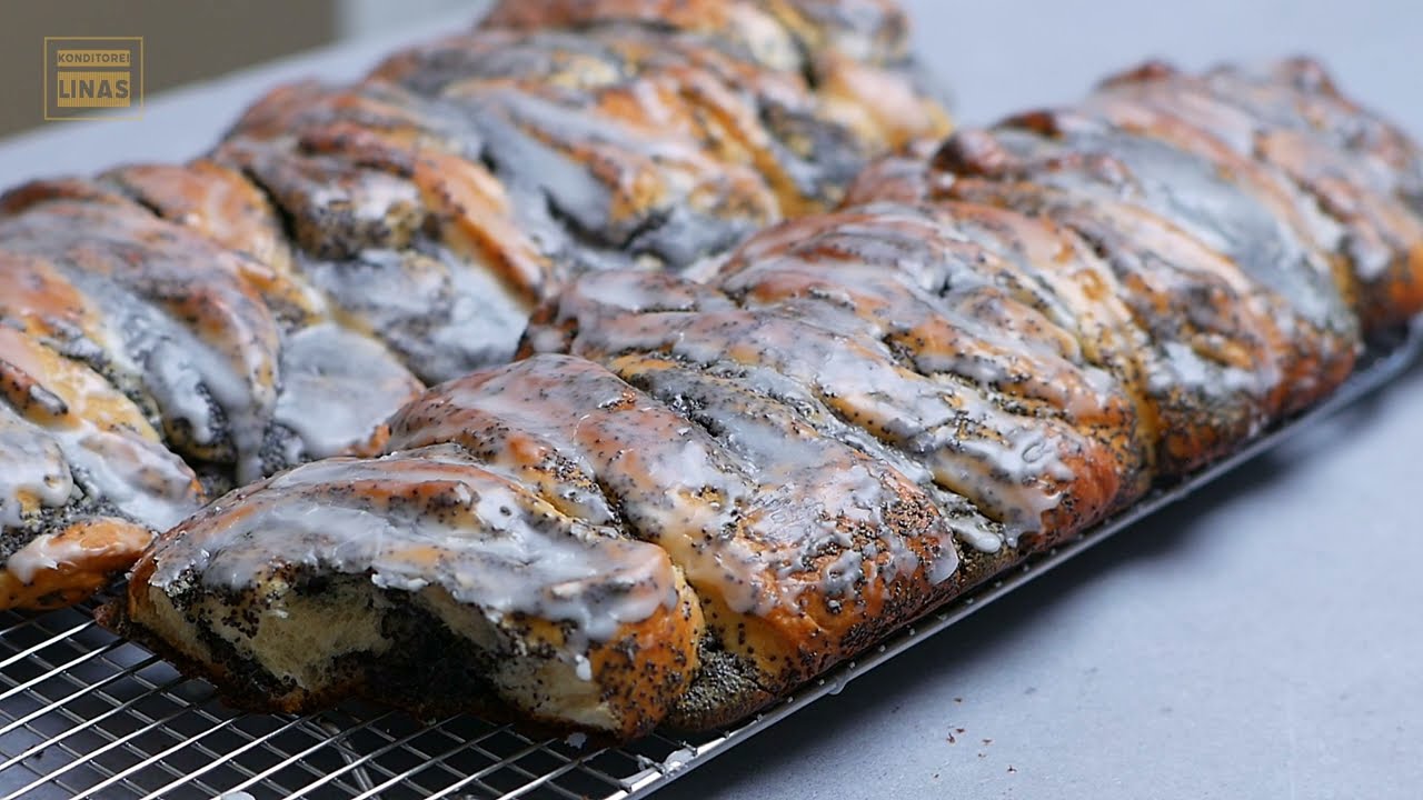 Mohnzopf Rezept | Mit Zwillingsteig zubereitet, ein unwiderstehlicher Geschmack ‼️