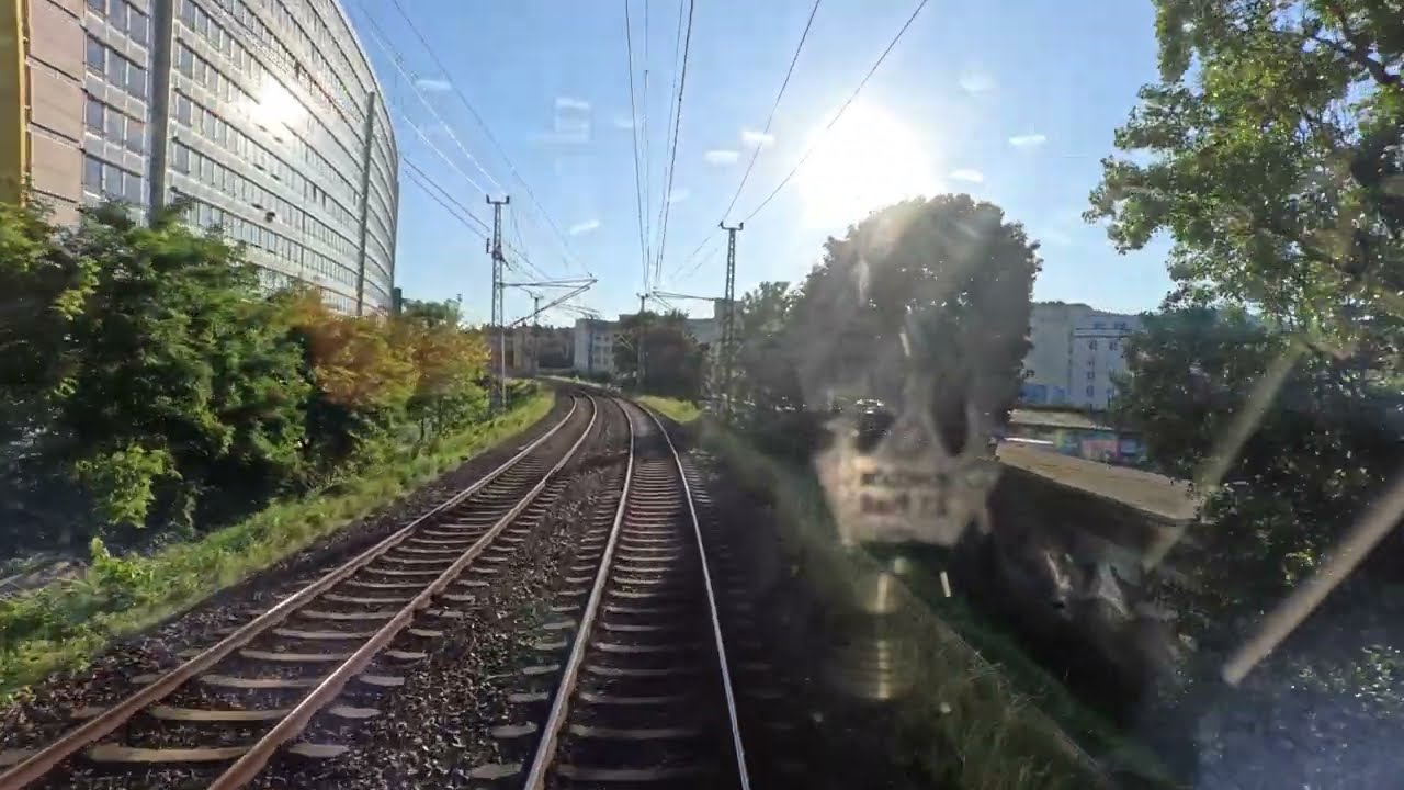 Führerstandsmitfahrt Streckenkunde mit Baureihe 101 durch Berlin  Die Hauptstadt aus der Lok 4K