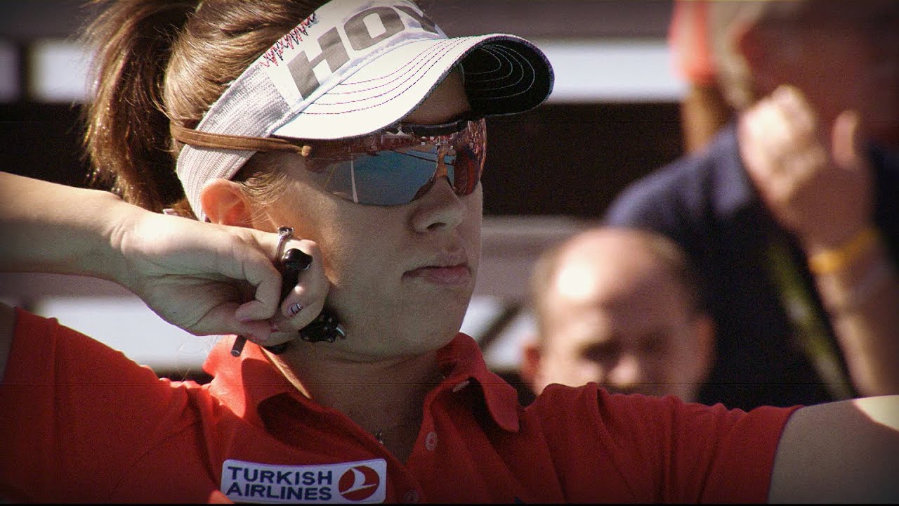 Erika Jones v Alejandra Usquiano — compound women quarterfinal | Lausanne 2014 Archery World Cup
