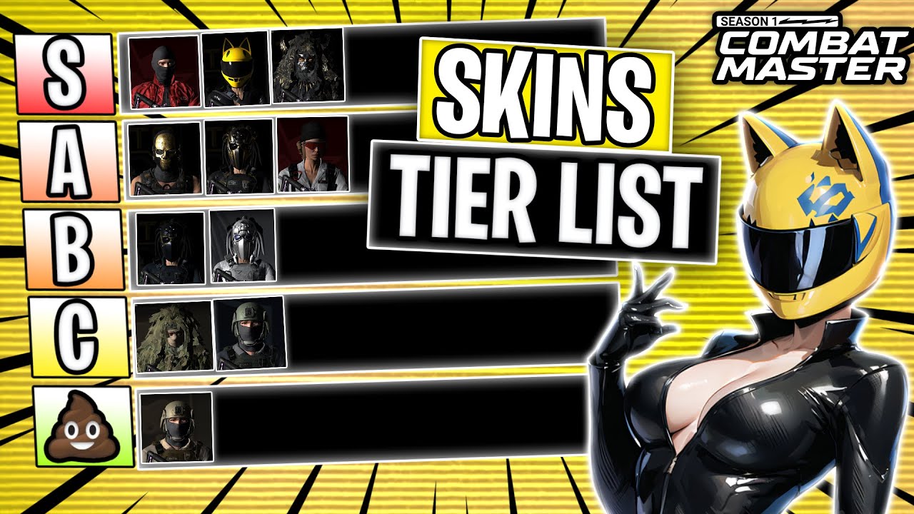 COMBAT MASTER SKINS TIER LIST | COMBAT MASTER