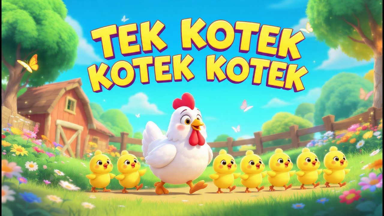 Tek Kotek Kotek Anak Ayam 🐣 Lagu Anak Indonesia Populer & Lucu!