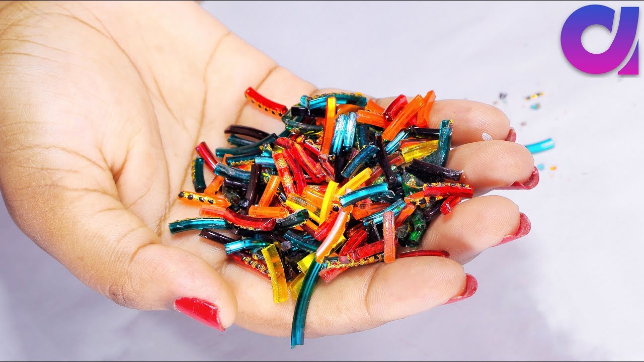 how to reuse old broken bangles | broken bangles craft | Artkala 222